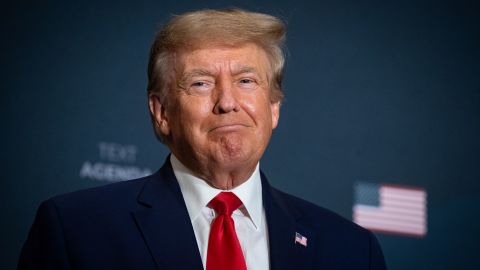 Former US President Donald Trump  during the America First Policy Institute's America First Agenda Summit in Washington on Tuesday, July 26, 2022. 