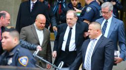 Producer Harvey Weinstein is leaving The Manhattan Court for the first day of his sexual assault charges trial in New York City, NY, USA, on January 6, 2020.