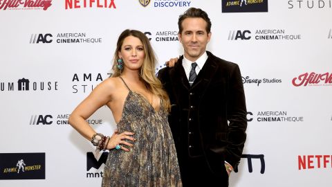 (From left) Blake Lively and Ryan Reynolds attend the 36th Annual American Cinematheque Awards on November 17 in Los Angeles.