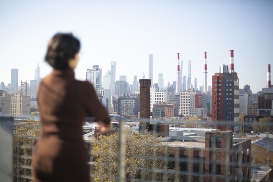 Zaldaña looks out on Manhattan, where her family still lives, from her new apartment in Queens. "I'm literally facing the Upper East Side. And I can't help but think I'm looking at my mom and my sister right now," she said. "And all the love for them -- I just feel so immensely blessed and grateful right now."