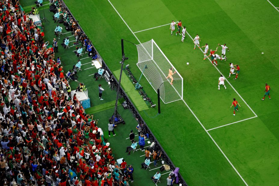 Pepe scores Portugal's second goal on December 6.