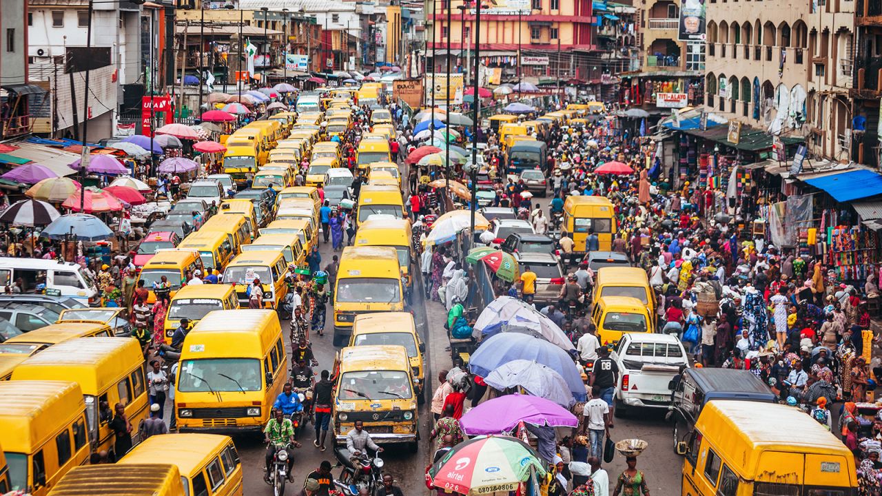 <strong>Nigeria:</strong> Nigeria has, by some distance, the largest population in Africa. Lagos, pictured, is a key business hub on the continent. 