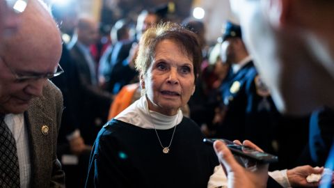 UNITED STATES - DECEMBER 6: Gladys Sicknick, the mother of the late Capitol Police Officer Brian Sicknick, attends a ceremony to award the Congressional Gold Medal to the United States Capitol Police, the Washington D.C. Metropolitan Police and the heroes of January 6th, in the U.S. Capitol Rotunda on Tuesday, December 6, 2022. Sicknick died of two strokes a day after defending the Capitol from rioters on January 6th, 2021. (Tom Williams/CQ-Roll Call, Inc via Getty Images)