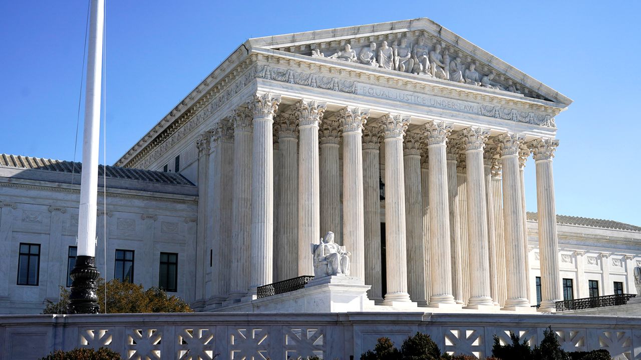 The US Supreme Court is seen in Washington, DC, on January 26, 2022. 