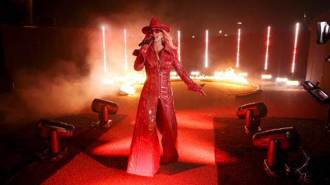 Shania Twain performs on stage during the 2022 People's Choice Awards held at the Barker Hangar on December 6, 2022 in Santa Monica, California. 
