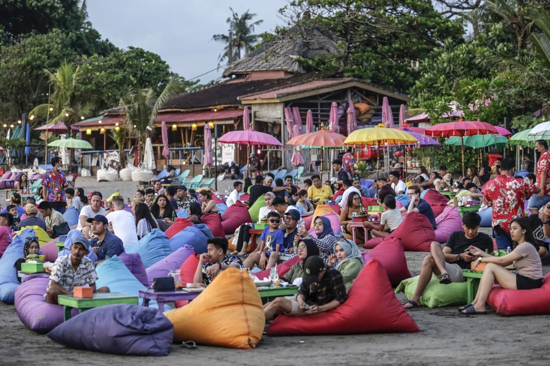 Tourists have been flocking back to Bali as the pandemic has waned.