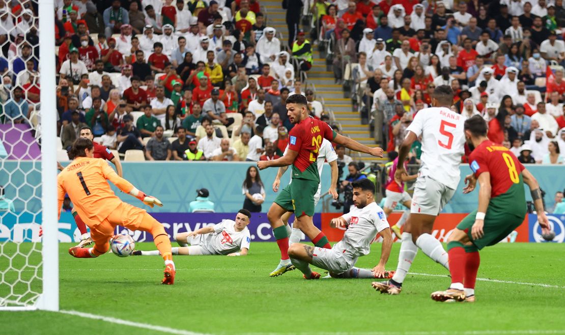 Ramos against Switzerland. 