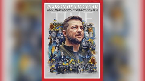 Zelensky has been named Time person of the year, along with 