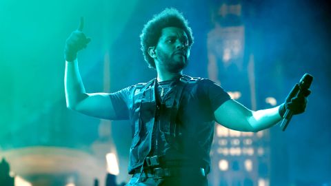 The Weeknd performs during his "After Hours Til Dawn" tour at SoFi Stadium on November 27, 2022 in Los Angeles, California.