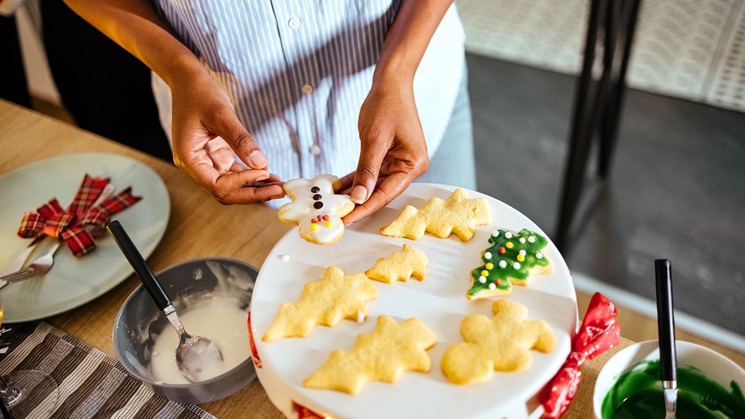 Read the ingredient list as well as the full recipe instructions before starting to bake your holiday cookies.