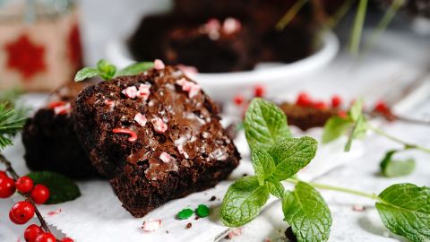 Made with batter from a bowl, Peppermint Fudge Brownies are simple additions to any line of desserts.
