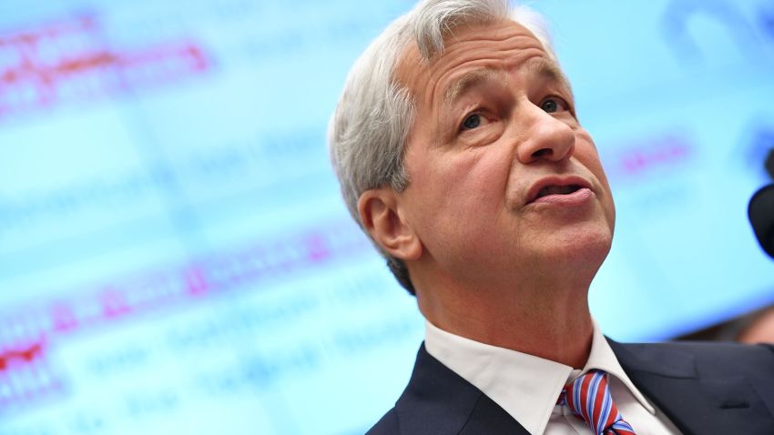 JP Morgan Chase & Co. Chairman & Chief Executive Officer Jamie Dimon testifies before the House Financial Services Committee on accountability for mega banks in the Rayburn House Office Building on Capitol Hill in Washington, DC on April 10, 2019. (Photo by MANDEL NGAN / AFP) (Photo by MANDEL NGAN/AFP via Getty Images)