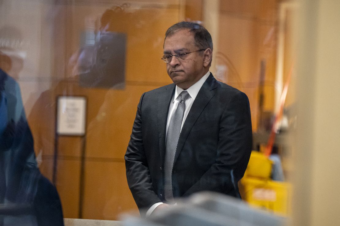 Sunny Balwani, former president of Theranos Inc., arrives at federal court in San Jose, California, US, on Wednesday, Dec. 7, 2022. 