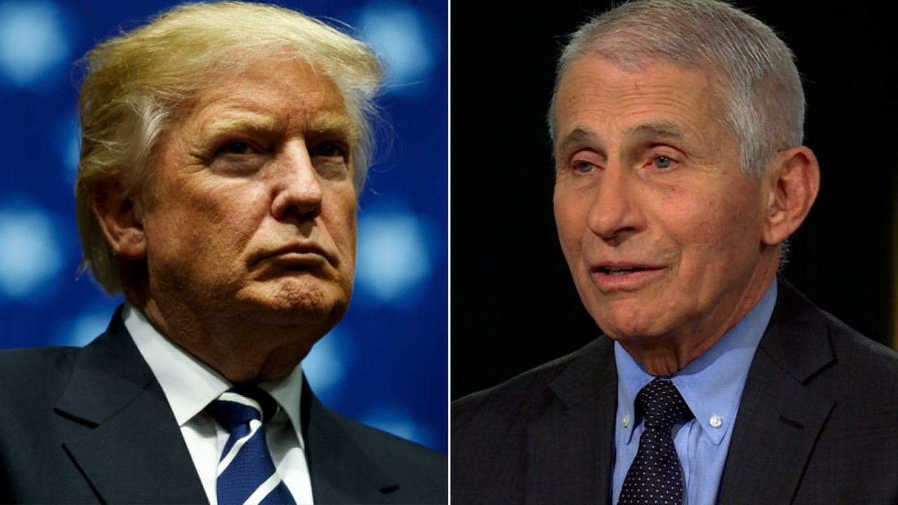 trump fauci split