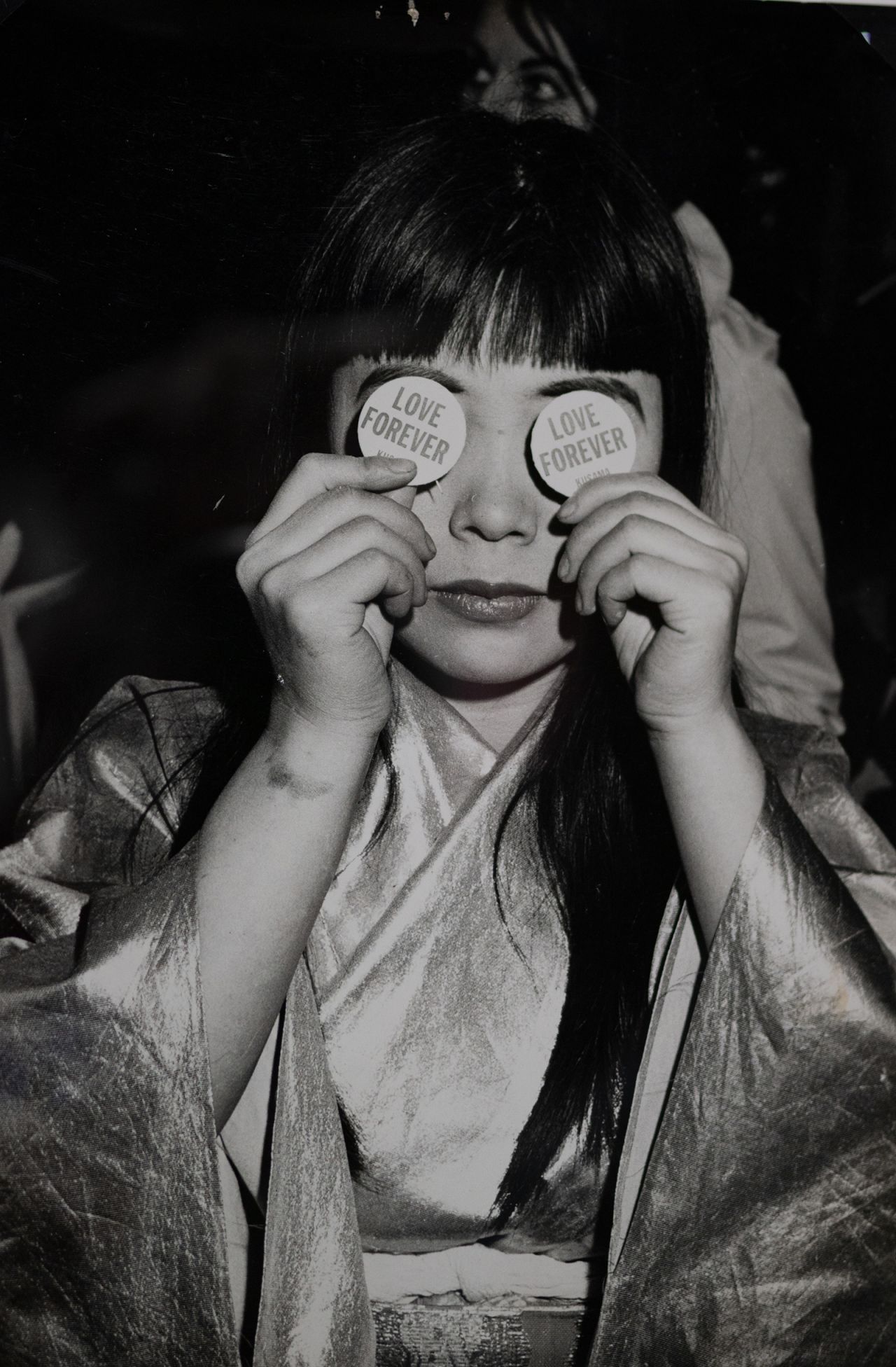 An archival shot of a young Yayoi Kusama shown at the museum.  