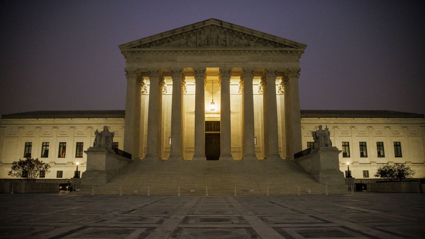 The U.S. Supreme Court is seen in the early morning hours of November 4, 2022 in Washington, DC. 