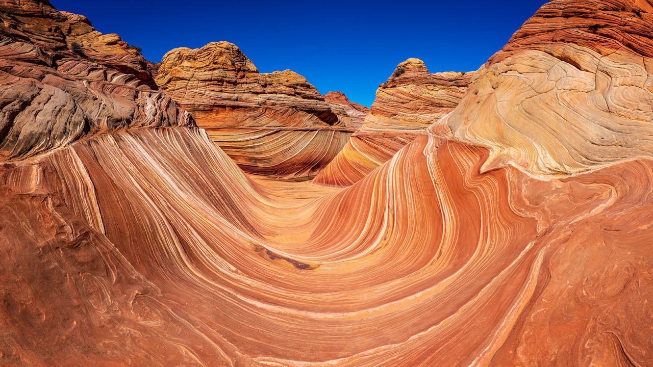 <strong>Vermilion Cliffs National Monument, Arizona: </strong>The Wave is one of the most visited spots in this remote wilderness in Arizona.