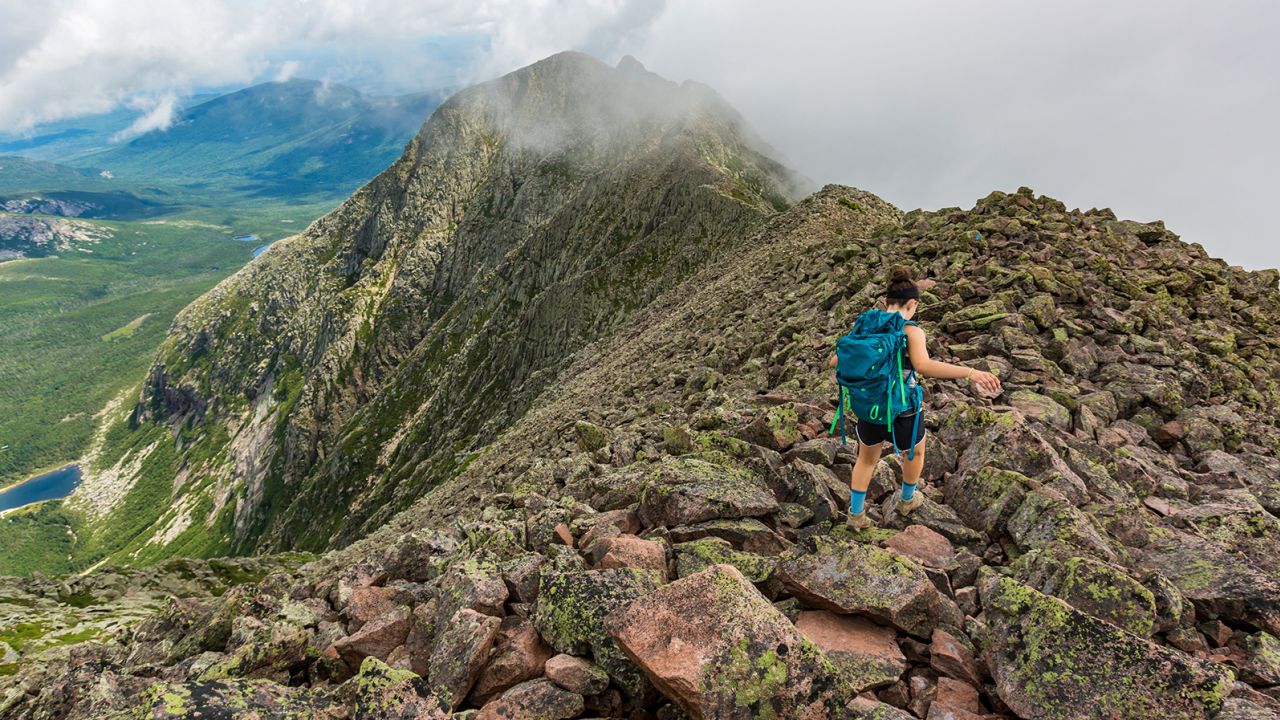 Baxter State Park in Maine is home to imposing Mount Katahdin.