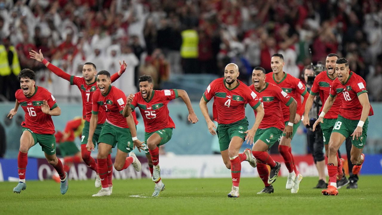 Morocco's penalty shootout win was the first time in its history that it has won a shootout at a major tournament.