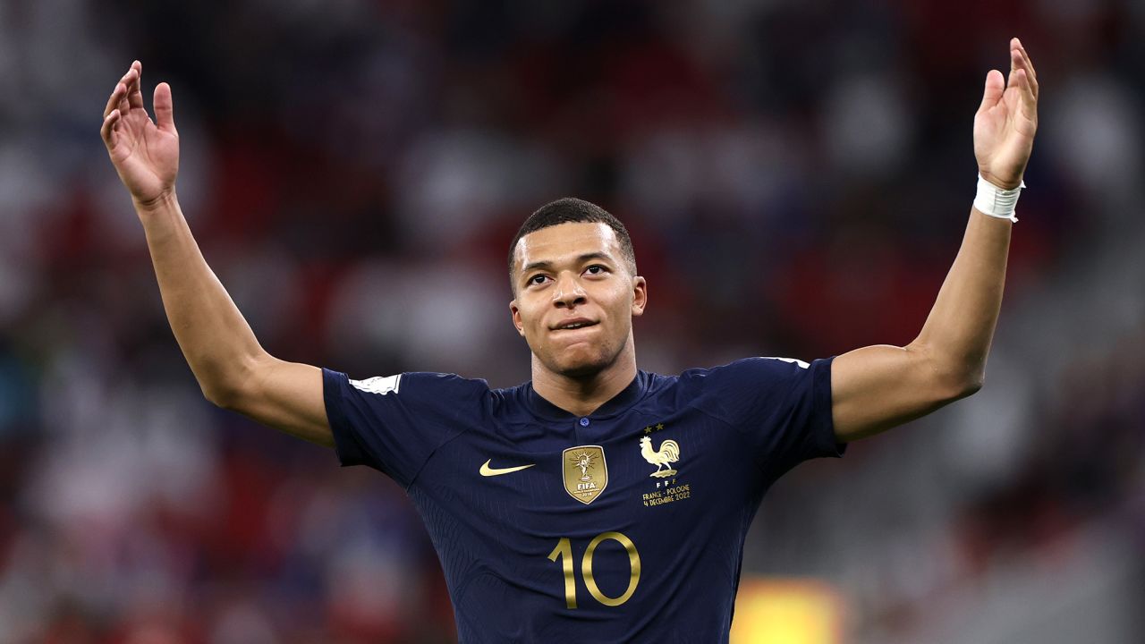 Mbappé has already surpassed Cristiano Ronalo's World Cup goal scoring record and is level with Lionel Messi on nine.