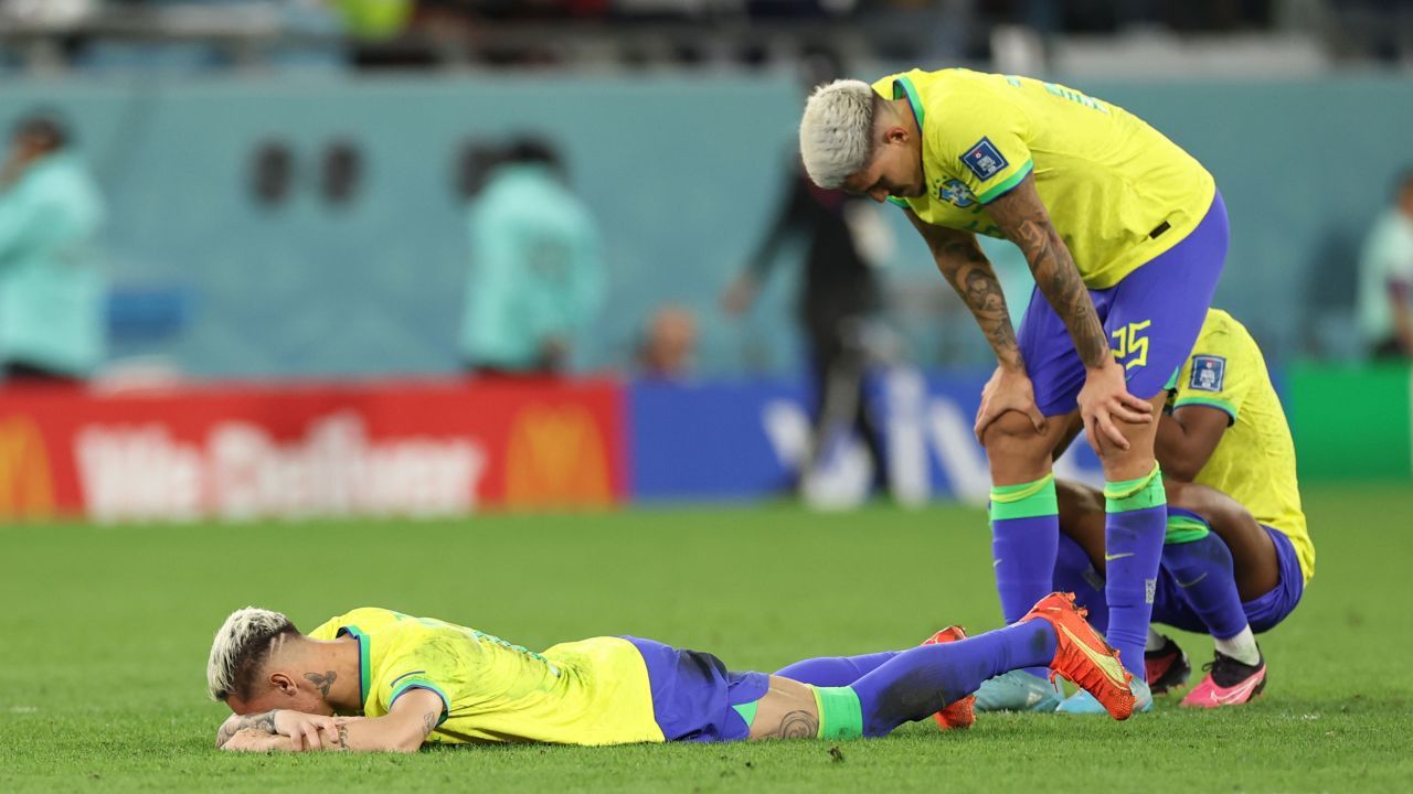 Brazil's players were reduced to tears after the penalty shootout.