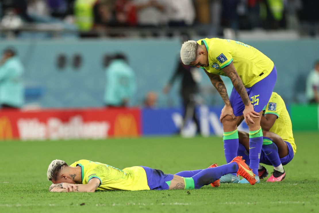 Brazil's players were reduced to tears after the penalty shootout.