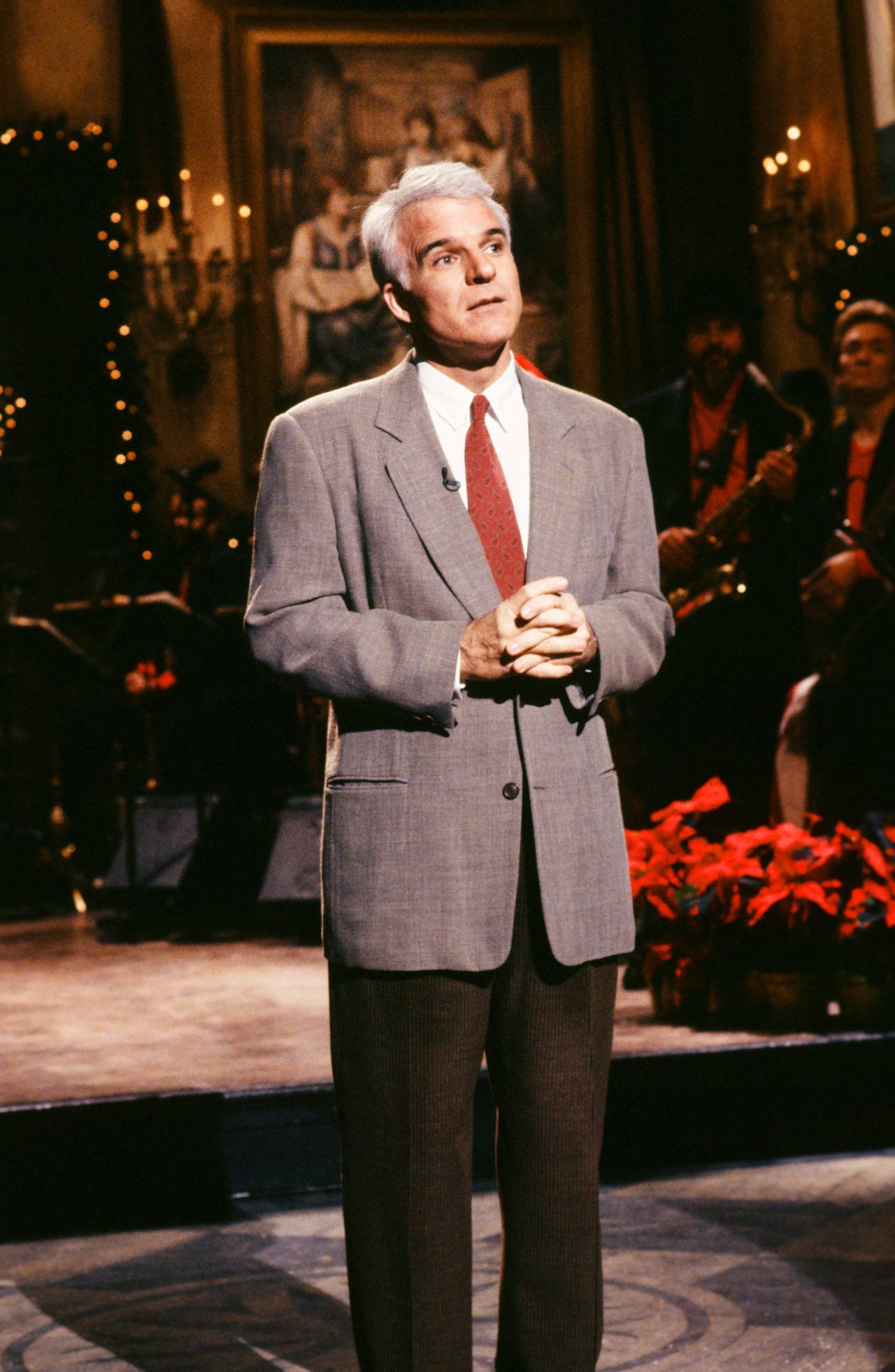 Martin delivers his monologue while hosting an episode in 1991.