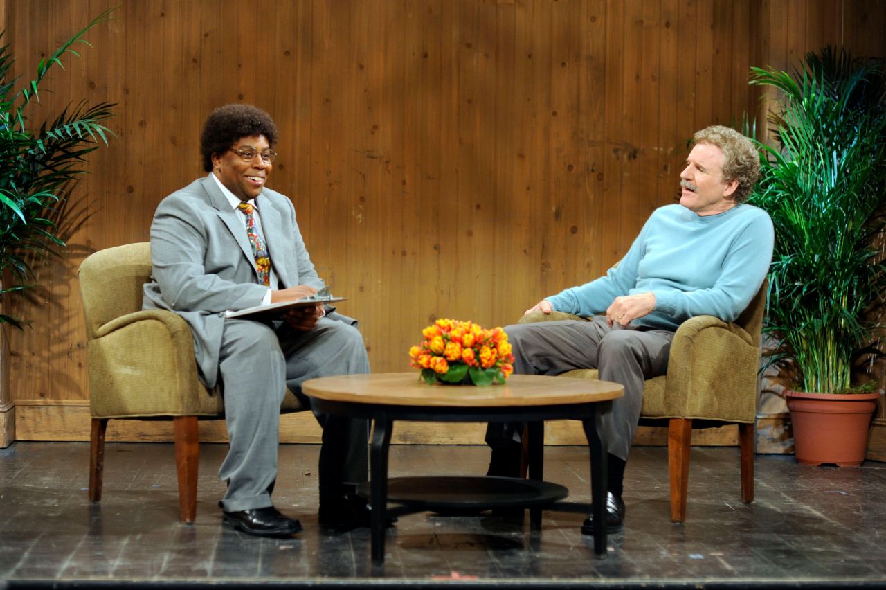 Martin appears in a skit with longtime cast member Kenan Thompson in 2009. 