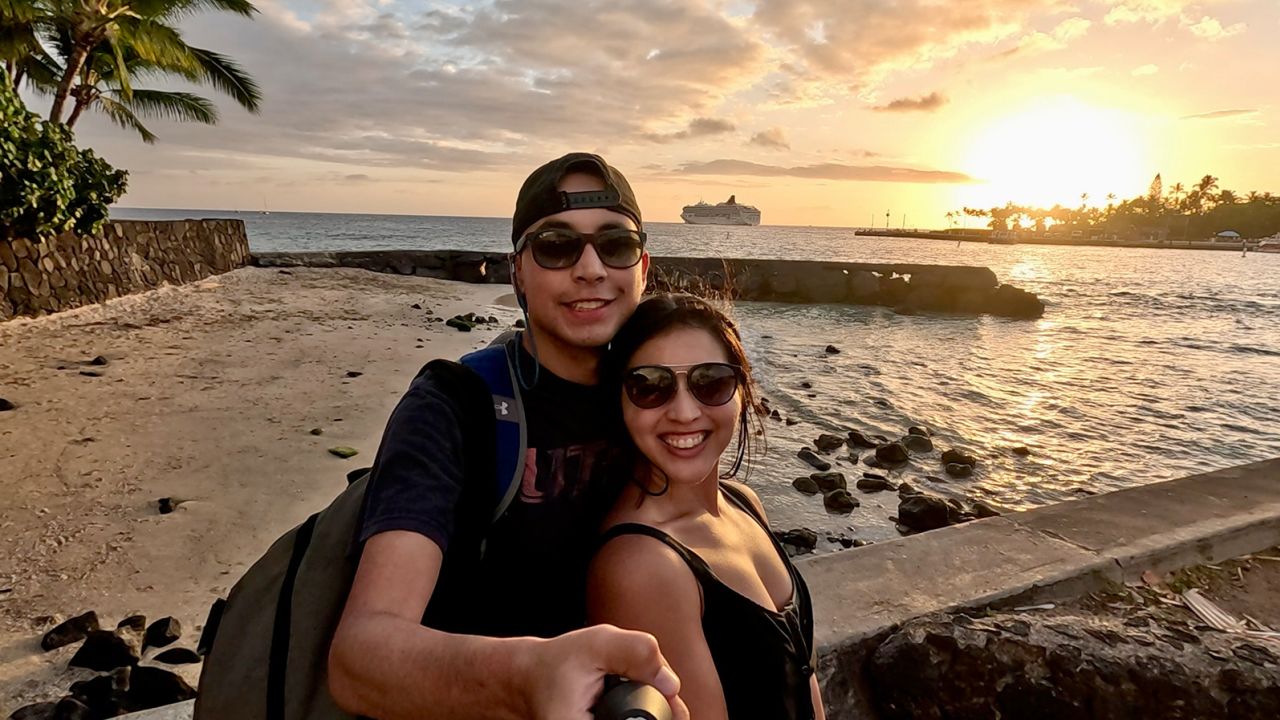 Jay and Carmen took this selfie on the Big Island in Hawaii.