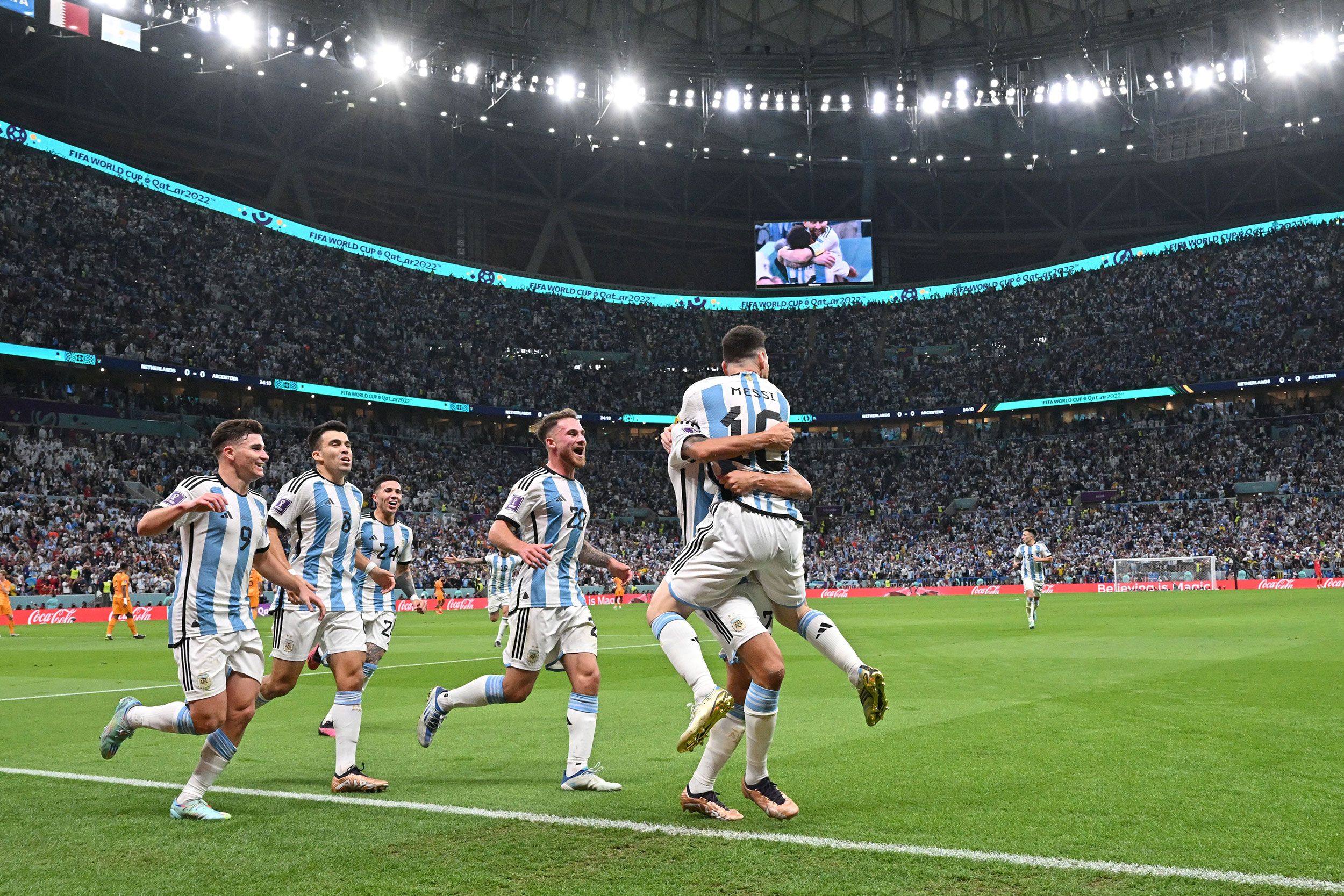 Argentina 2-2 Netherlands AET (Argentina win on penalties): Lionel