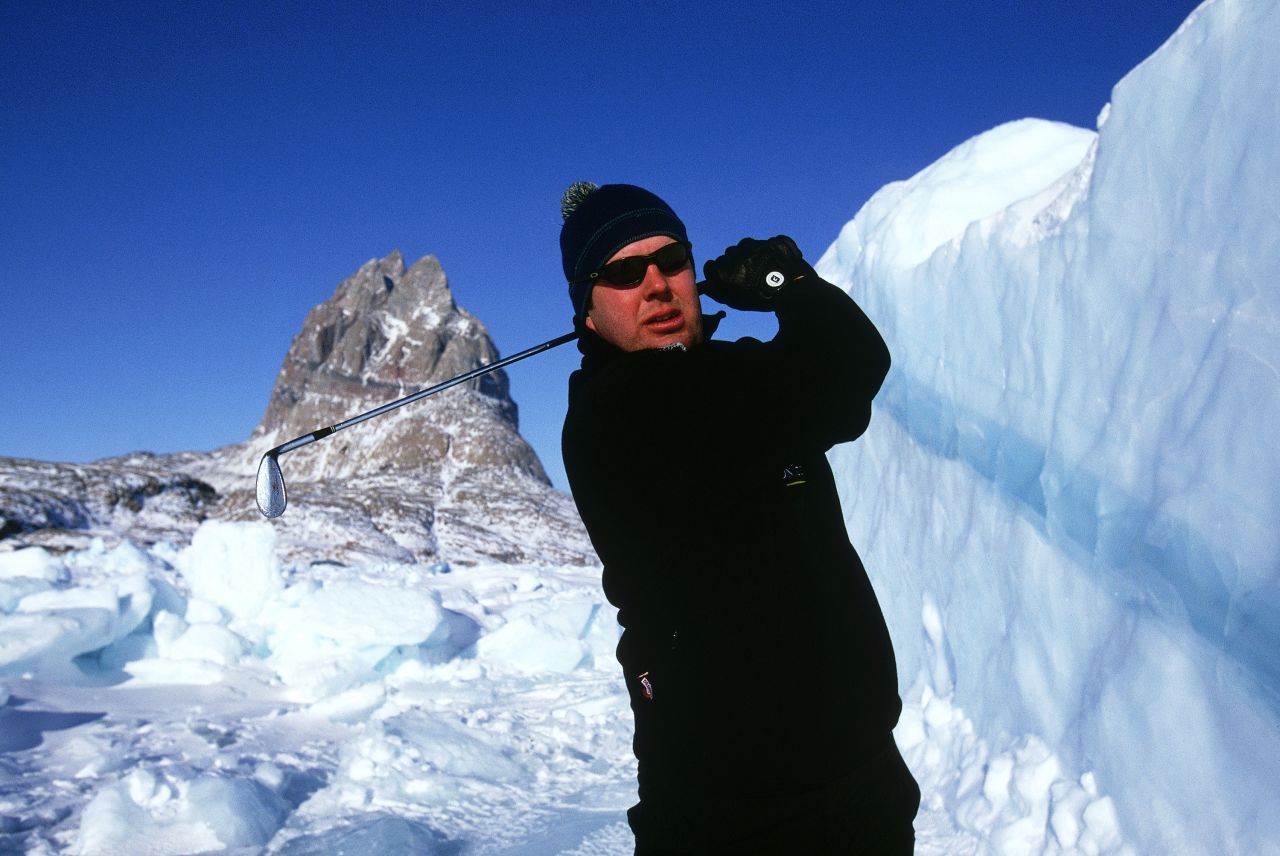 The annual World Ice Golf Championship was long-hosted in <strong>Uummannaq</strong>, Greenland. Holes were made bigger and balls were brightly colored so they could be spotted amid the snow and ice.