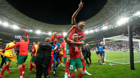 Morocco will face either France or England in the semifinal.