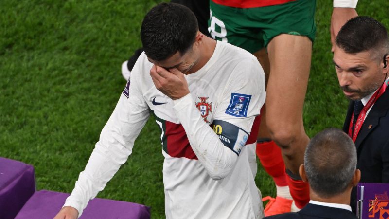 Cristiano Ronaldo leaves World Cup in tears as chances to win title are shattered by Morocco | CNN