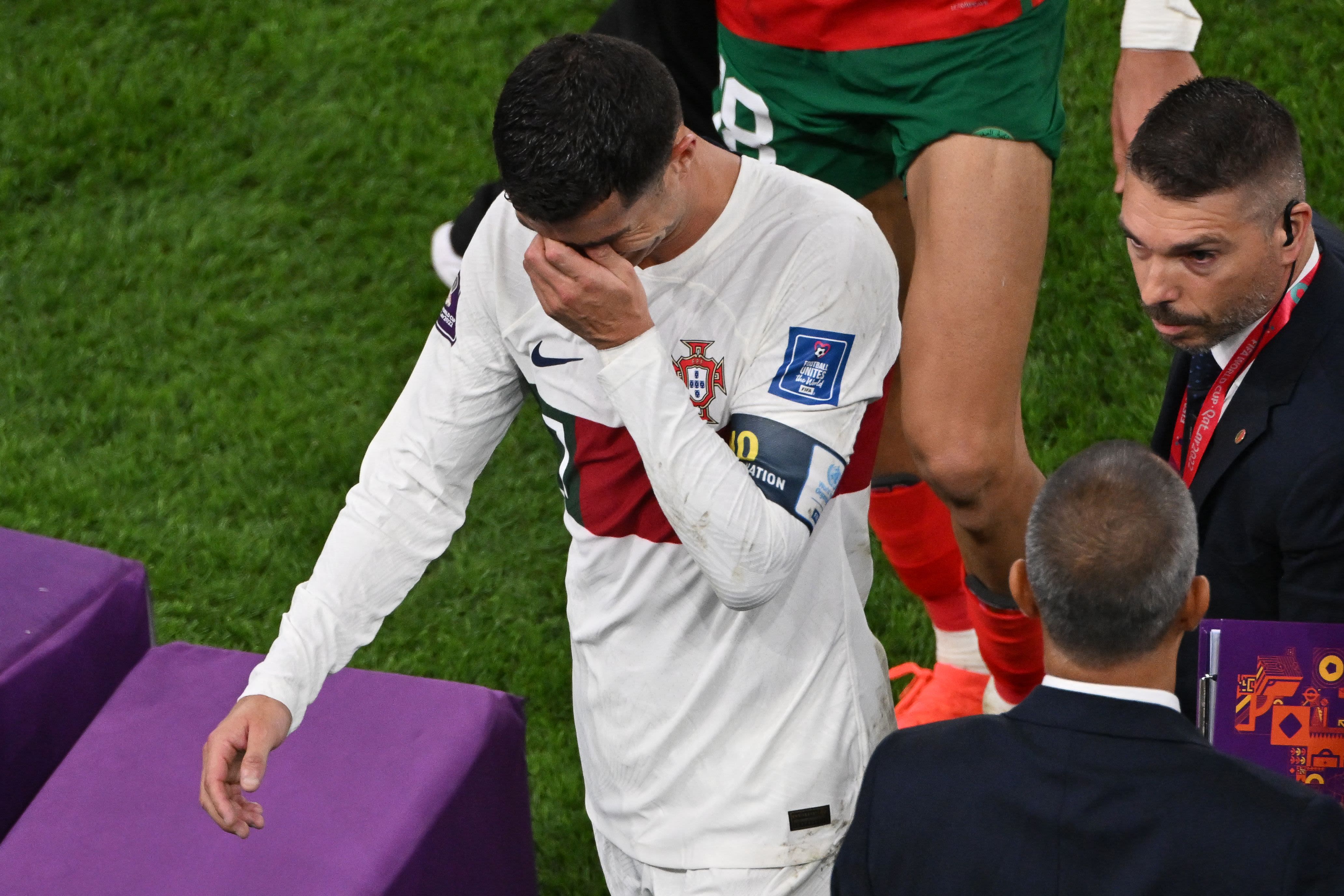 Cristiano Ronaldo leaves World Cup in tears as chances to win title are shattered by Morocco | CNN