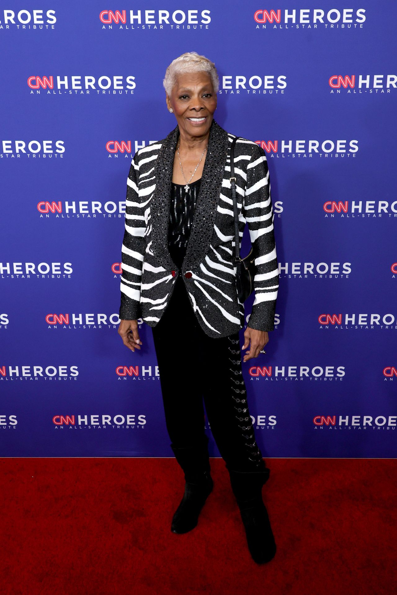 Dionne Warwick arrives on the event's red carpet.