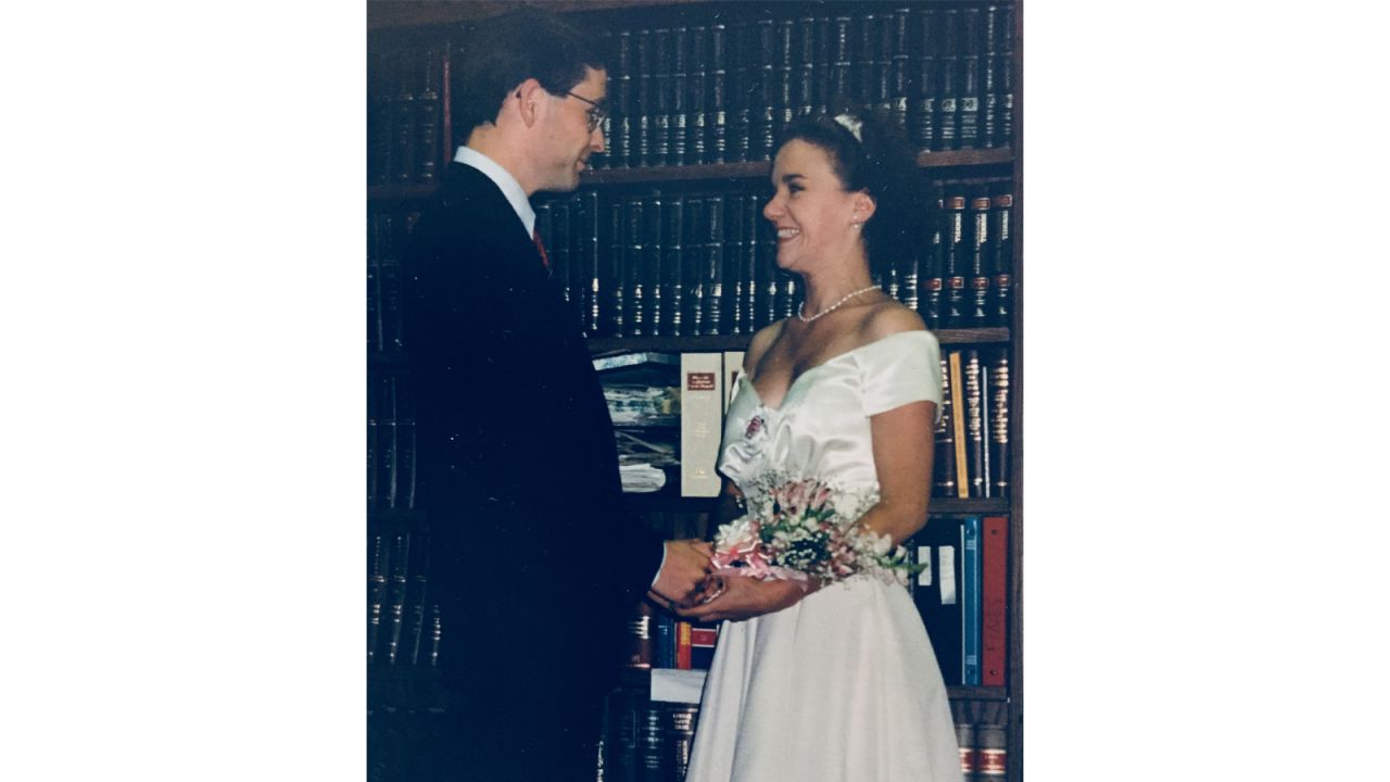 <strong>Wedding day: </strong>Randy and Katy were married in Minneapolis in 1993.