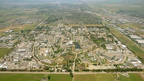 Aerial view of Lawrence Livermore National Laboratory in Livermore, California.