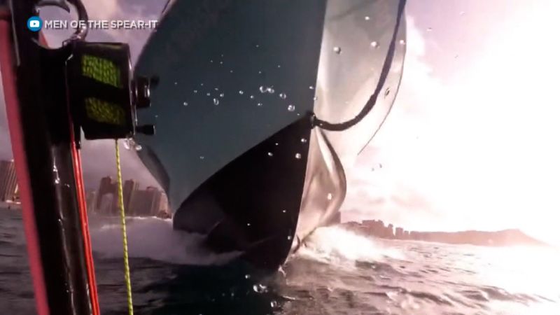 Video: Diver narrowly escapes speeding boat | CNN
