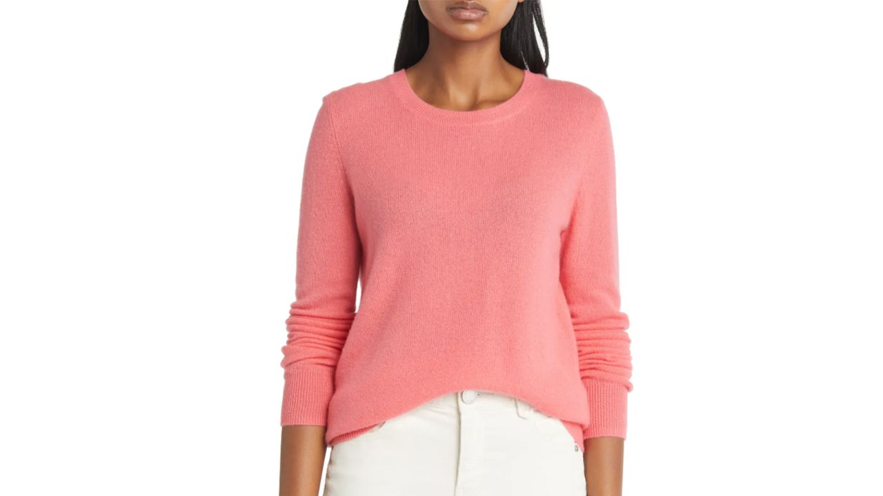 underscored Nordstrom Cashmere Crewneck Sweater