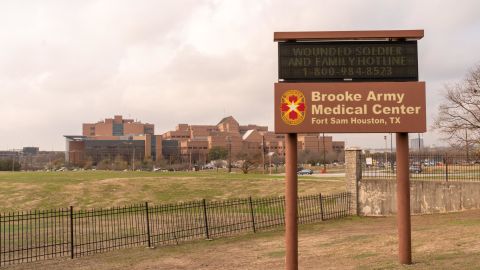 The Brooke Army Medical Center in San Antonio, Texas, where WNBA star Brittney Griner is undergoing medical evaluations.