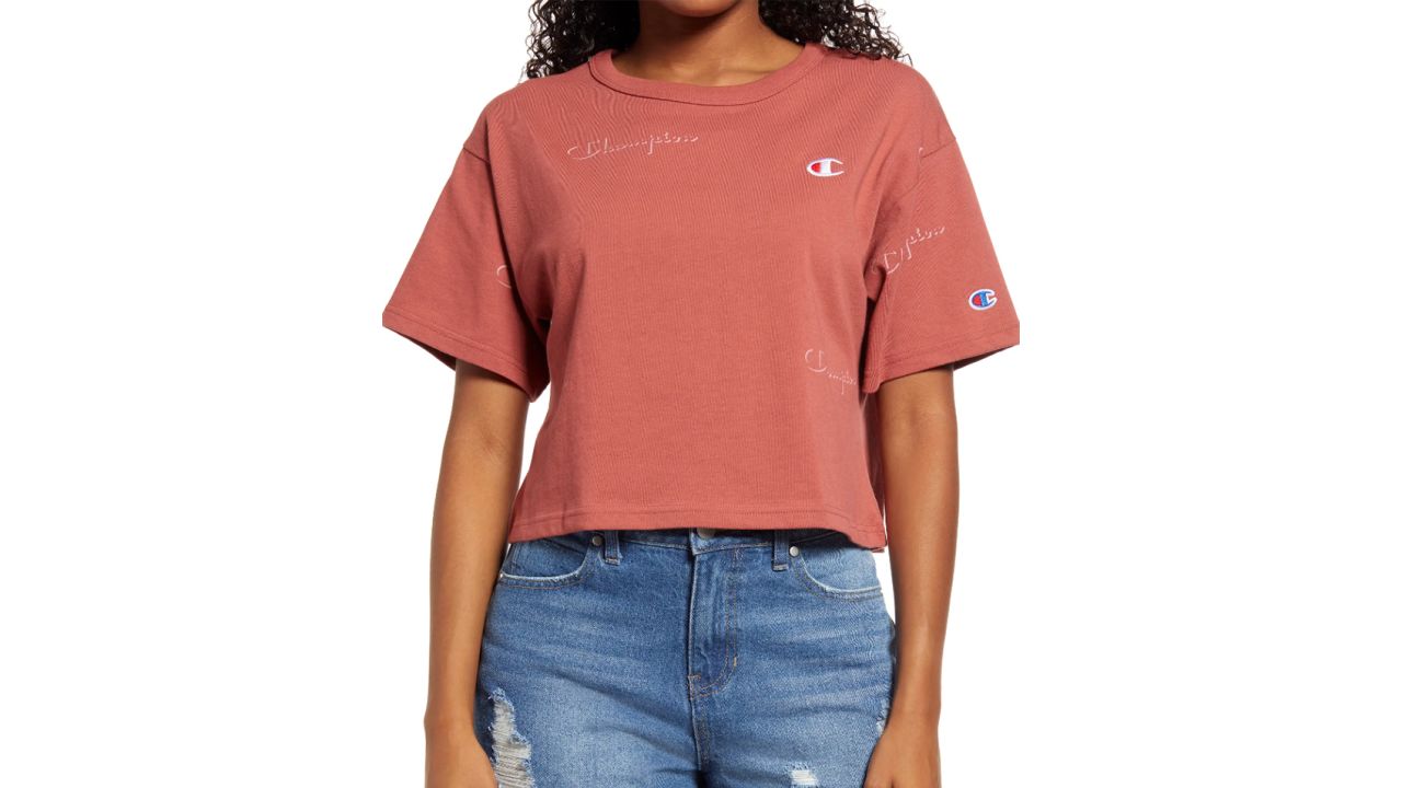 underscored Champion Heritage Crop T-Shirt