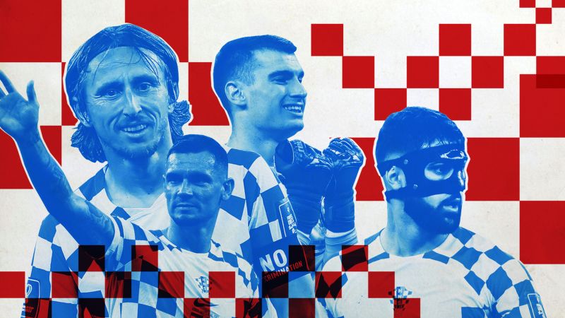 Croatia's top goal scorers' jerseys