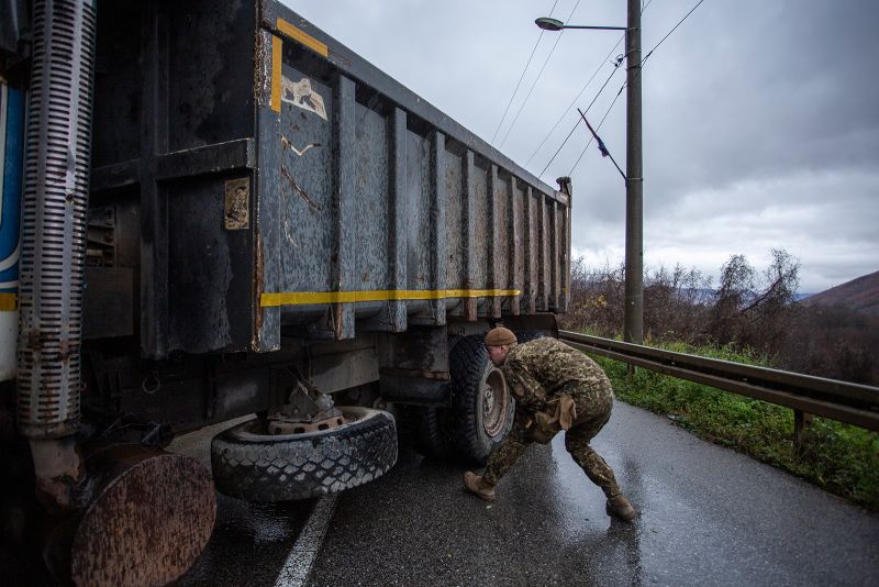 Kosovo Calls For NATO Intervention After Weekend Of Violence Amid   221212121138 02 Kosovo Road Barricade 121122 