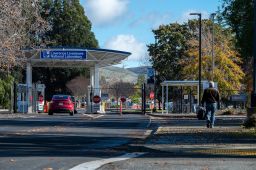 The west gate entrance to the US Department of Energys Lawrence Livermore National Laboratory in Livermore, California, US, on Monday, Dec. 12, 2022. Researchers at the laboratory near San Francisco were able produce a fusion reaction that generated more energy than it consumed, according to a person familiar with the research who requested anonymity to discuss results that have not yet been fully disclosed in public. Photographer: David Paul Morris/Bloomberg via Getty Images