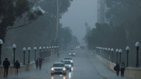 A winter rain storm brings welcome moisture Monday to San Diego.