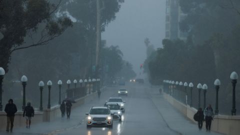 A winter storm brought welcome moisture to San Diego on Monday.