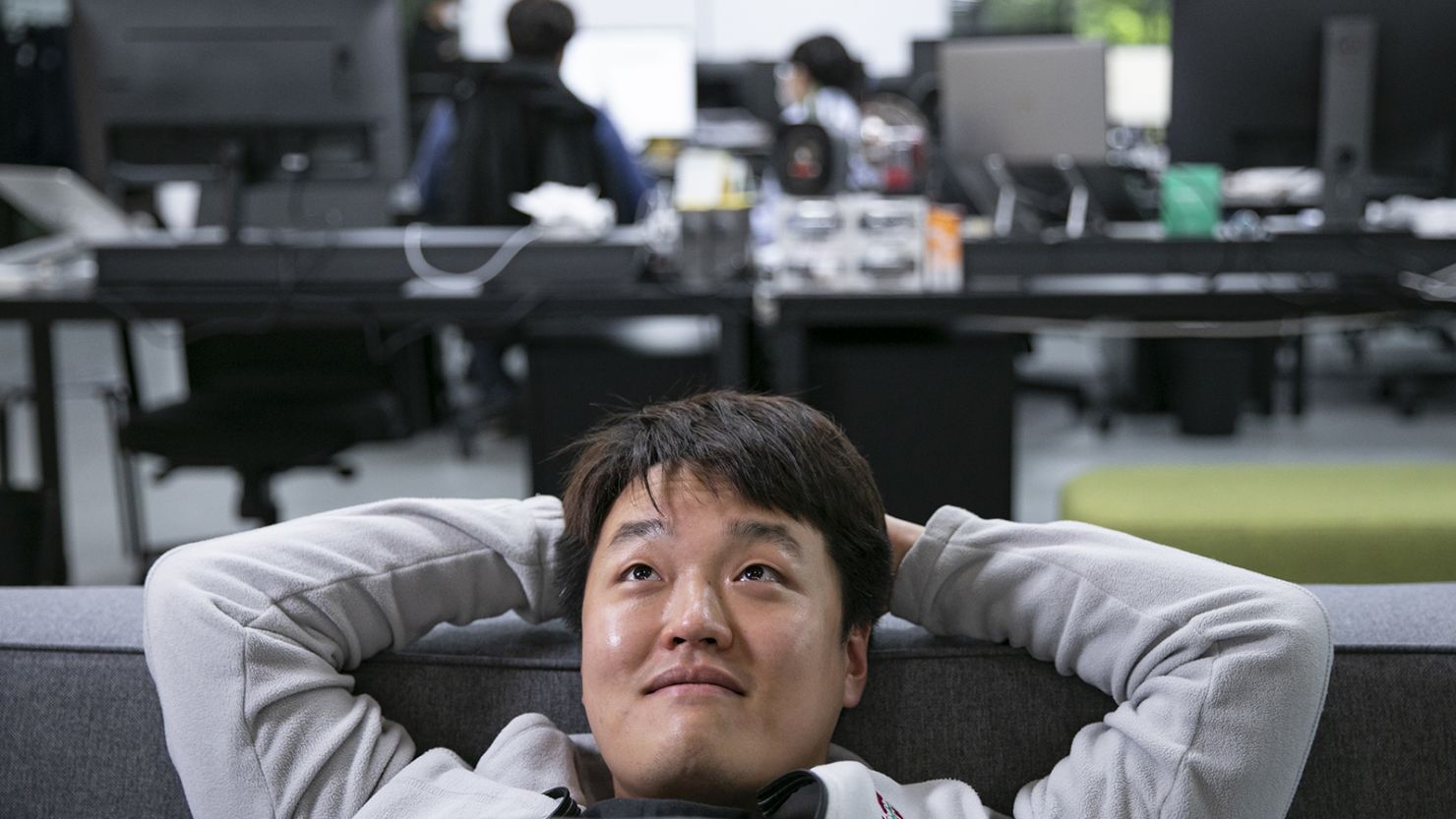 Do Kwon, co-founder of Terraform Labs, poses in the company's office in Seoul, South Korea, on Thursday, April 14, 2022. 