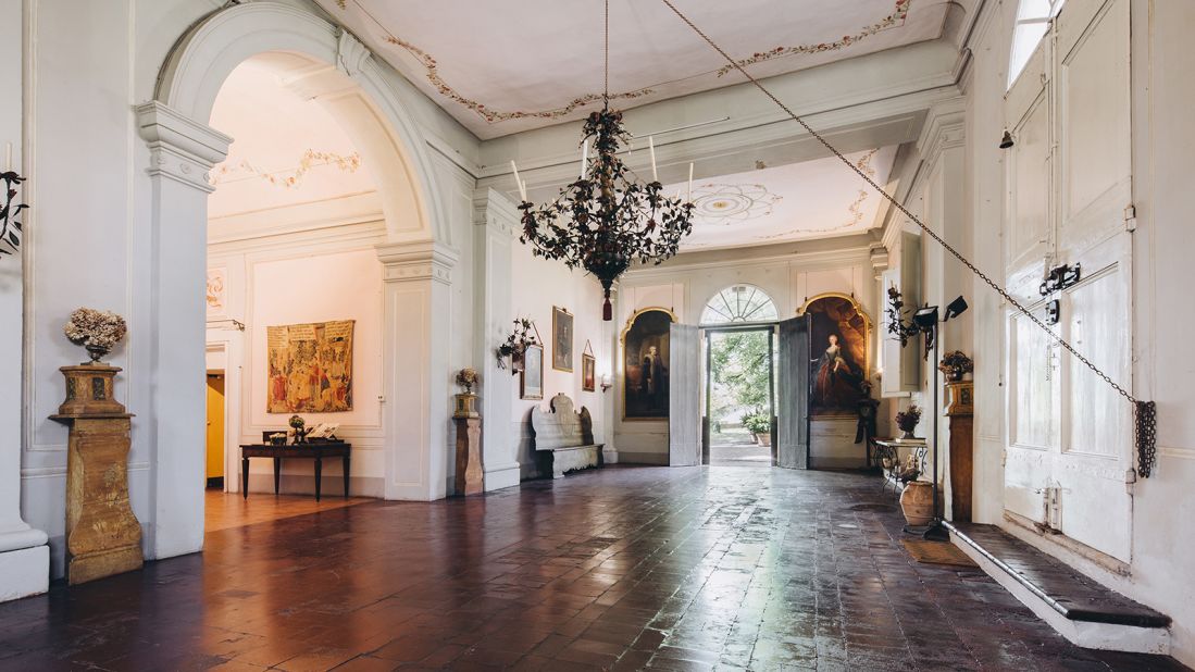 <strong>Grand spaces: </strong>The property includes a 18th-century stately palace called Palazzo Boccadiferro, where the current owners occasionally live.