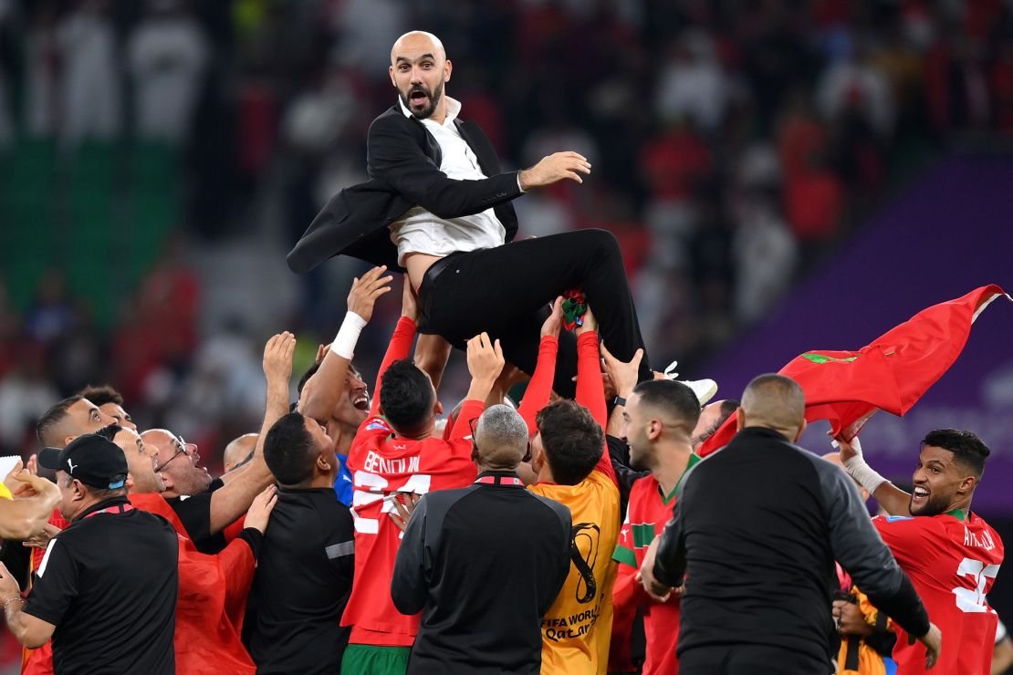 Walide Regragui came into the Moroccan national job in August after winning the African Champions League with Wydad Casablanca.