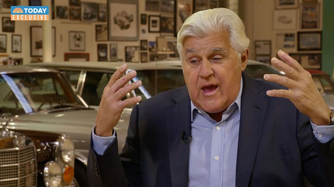 Jay Leno speaks during his first interview on NBC News' 'Today' following his burn injuries. 
